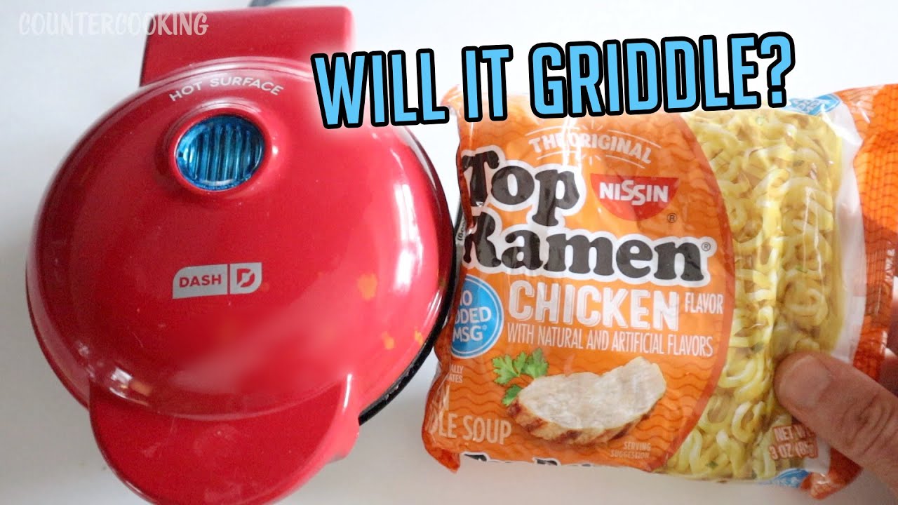 Top Ramen Noodles * Will It Griddle?  * Dash Mini Griddle * Ramen Pancake