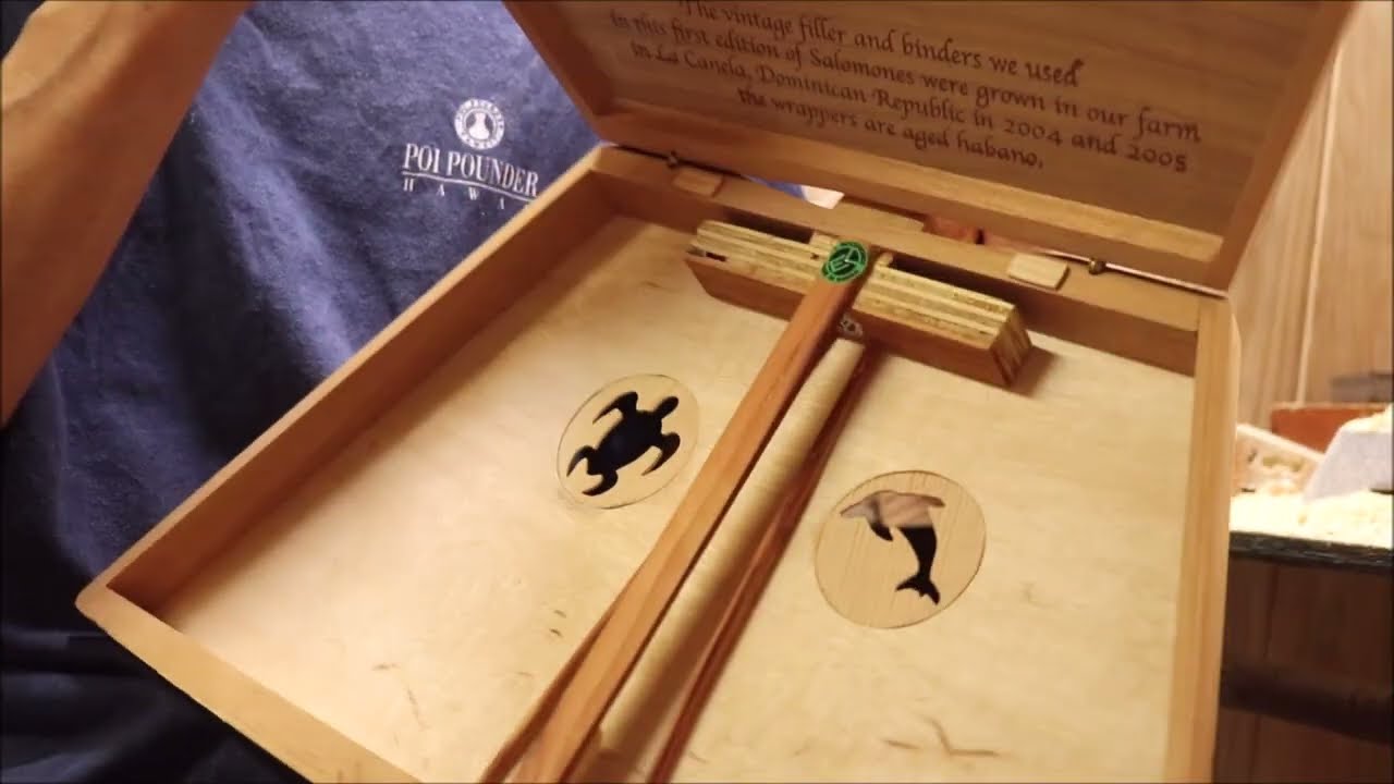 Dolphin (Nai'a) & Turtle (Honu) trick to improve a boring cigarbox ukulele sound hole.