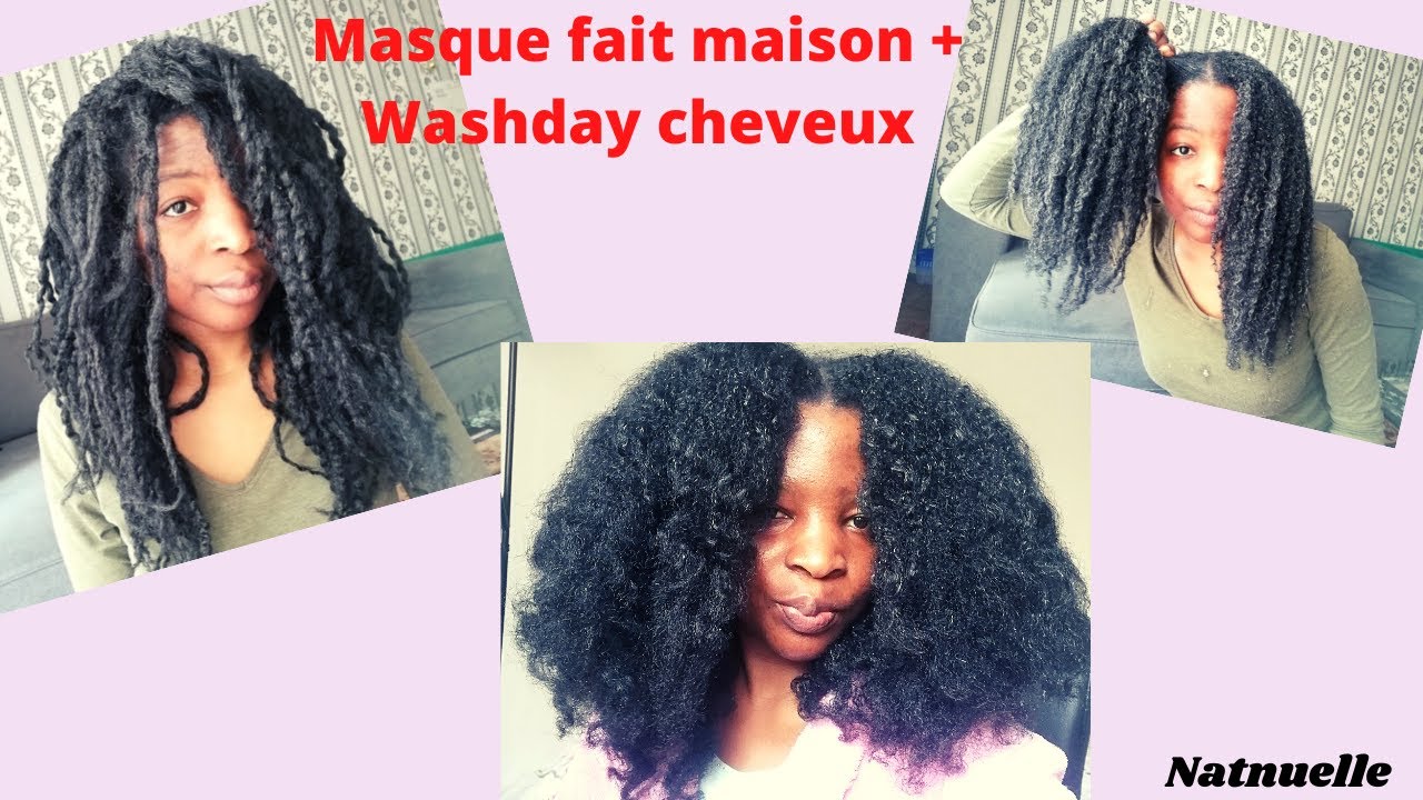 Masque au yaourt fait maison + Wash day cheveux crépus