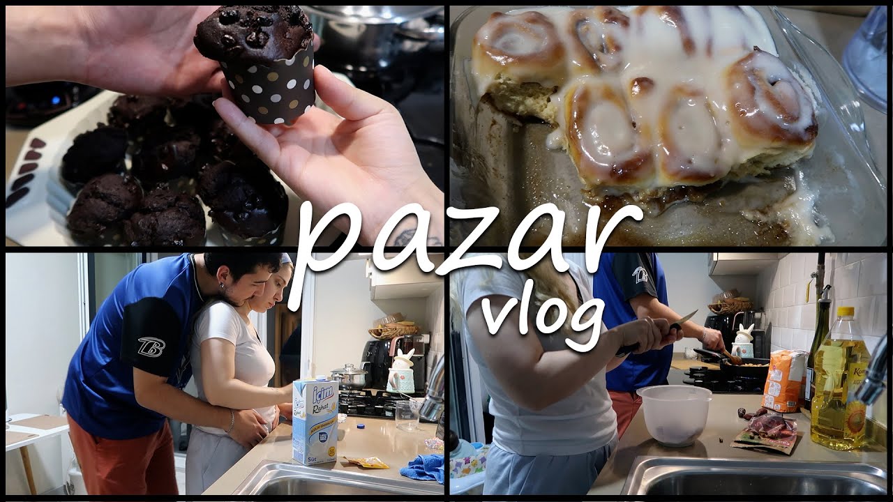 Cinnamon roll yapalım | muffin, hurma püresi | biraz sohbet ve pazar günü🫶🏻