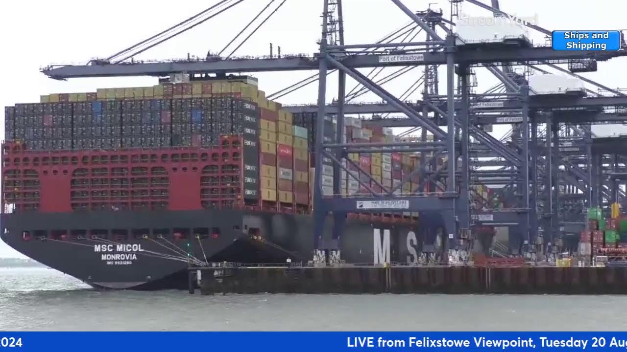 Live from Felixstowe Viewpoint, 7.40am, Tuesday 20 August