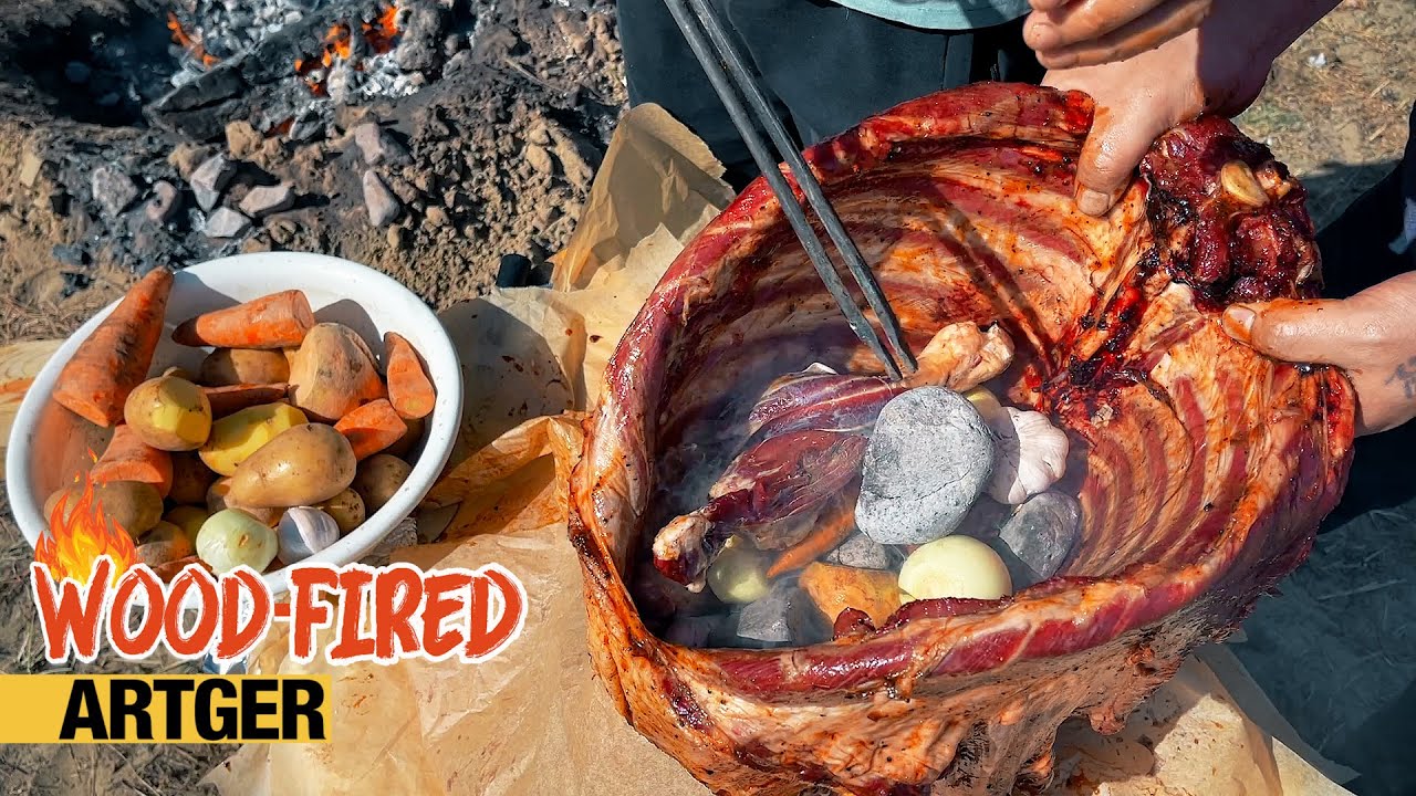 MOST EPIC MONGOLIAN KHORKHOG BBQ EVER! | Wood-Fired w/Khan&rsquo;s Kitchen & Chef Rider
