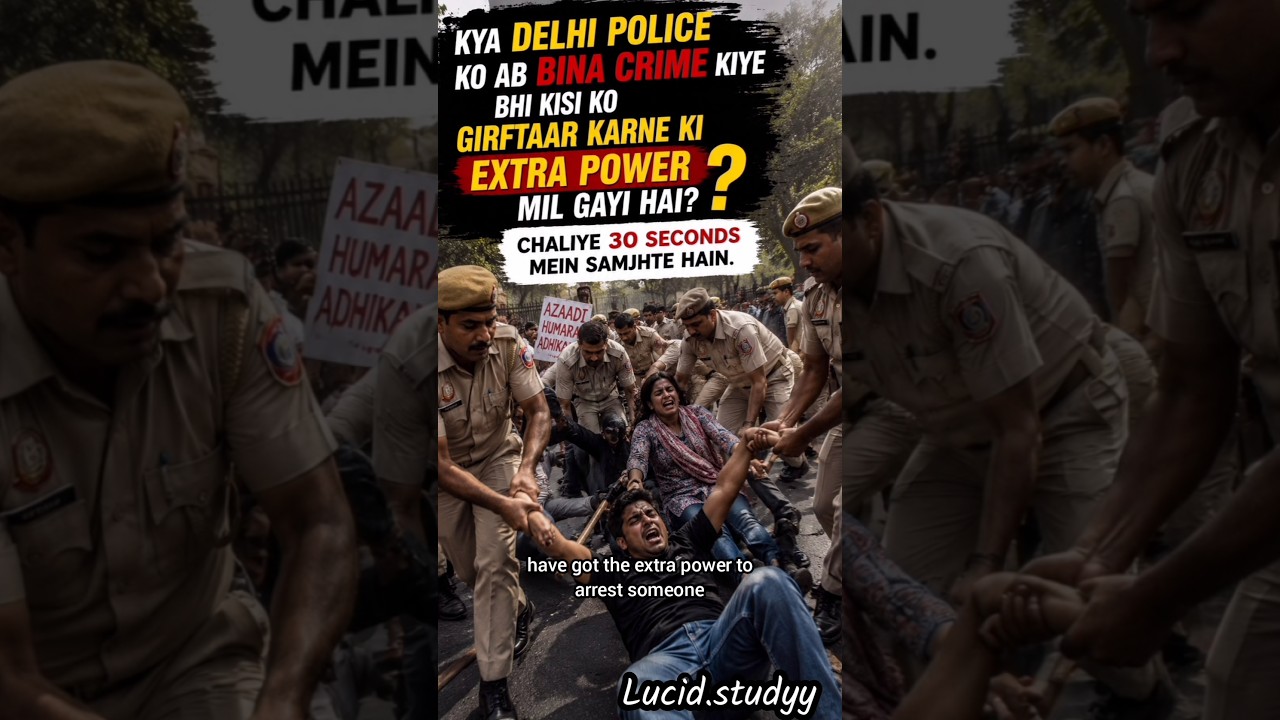 Delhi Police NSA Power :Log kyun Dar Rahe hain? #delhi #cjp #nsa #upsc #preventivedetention #protest