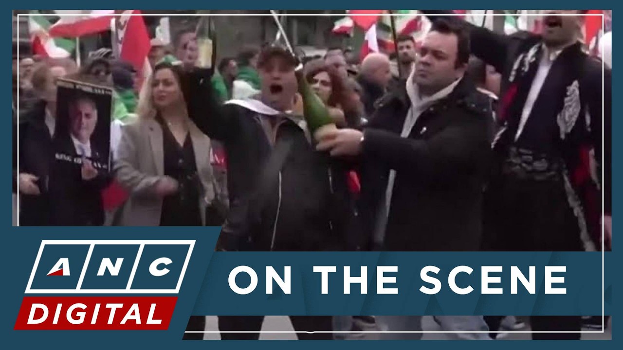 LOOK: Iranians in Brussels celebrate, call for 'regime change' | ANC