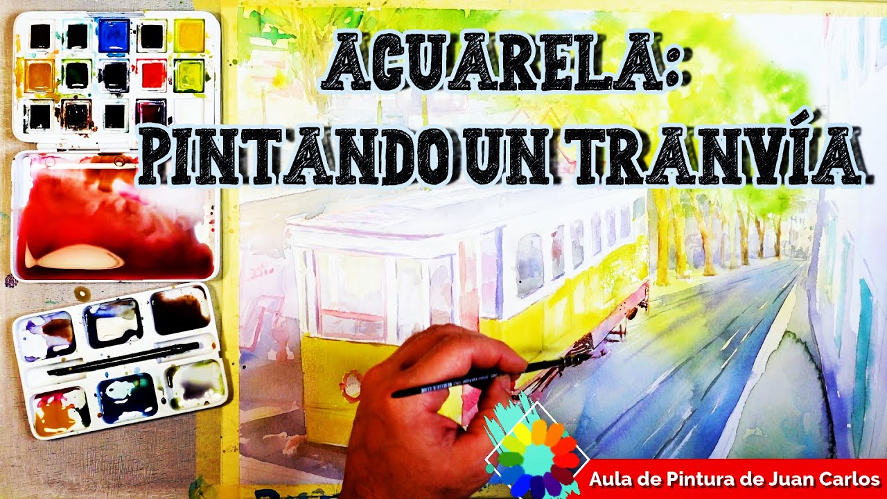 ACUARELA: PINTANDO UN TRANVÍA DE LISBOA