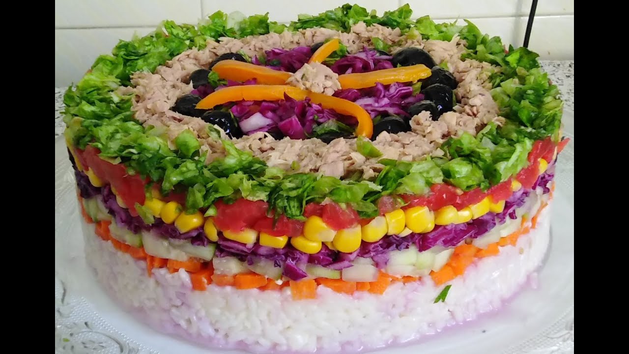 سلطة العيد (2) راقية صيفية بشكل جديد و بدون سلق مرافقة لأطباق عيد الأضحى/سلطة مغربية/شلاظة متنوعة