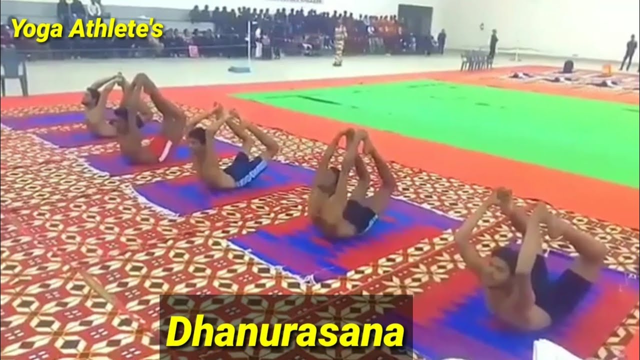 Dhanurasana ( धनुरासना ) | Interstates University Yoga Competition | Yoga Athlete's