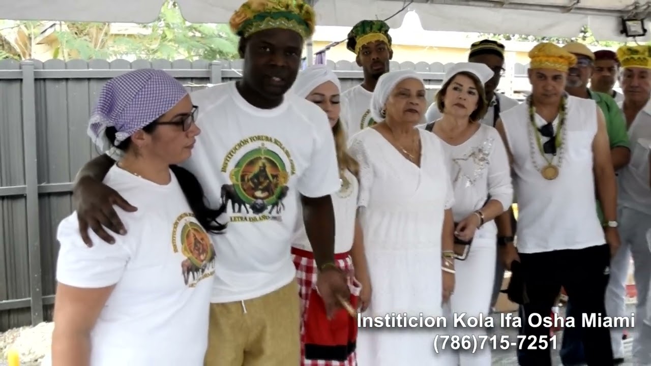 Agradecimiento Presidente de la Institicion Yoruba Kola IFA Osha Miami 2023