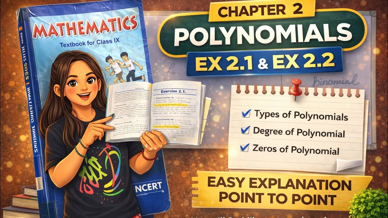 Polynomials EX 2.1 & 2.2 | NCERT Class 9 Maths | Easiest Explanation#ncert #boards #cbse 