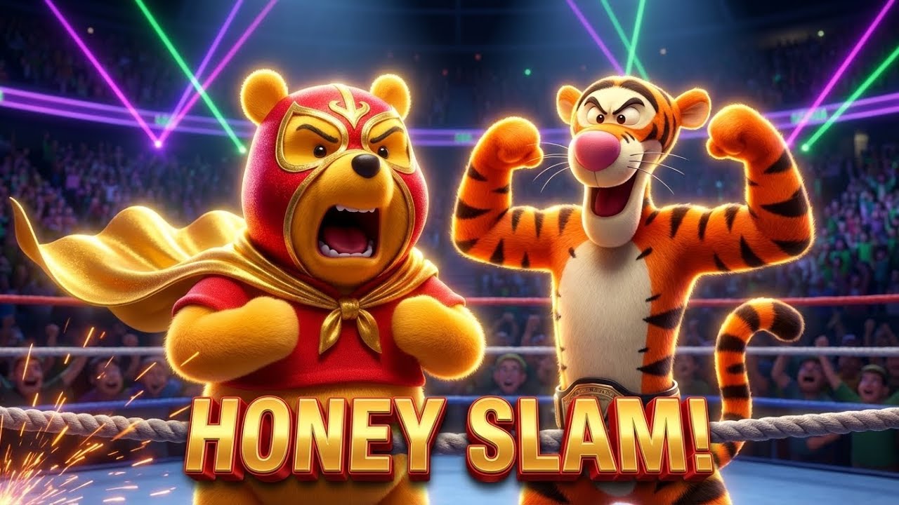 Winnie The Pooh vs The Giant Heffalump! 🤼‍♂️ Epic 8K Wrestling Match | Funny Pooh Animation