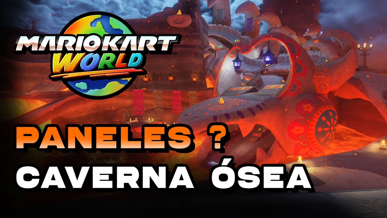 Mario Kart World - Caverna Ósea Localización De Todos Los Paneles ?