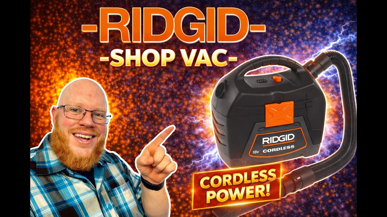 RIDGID 18V CORDLESS WET/DRY VAC- REVIEW!!  #ridgid #ridgidtools #woodworking #tools #carpentry