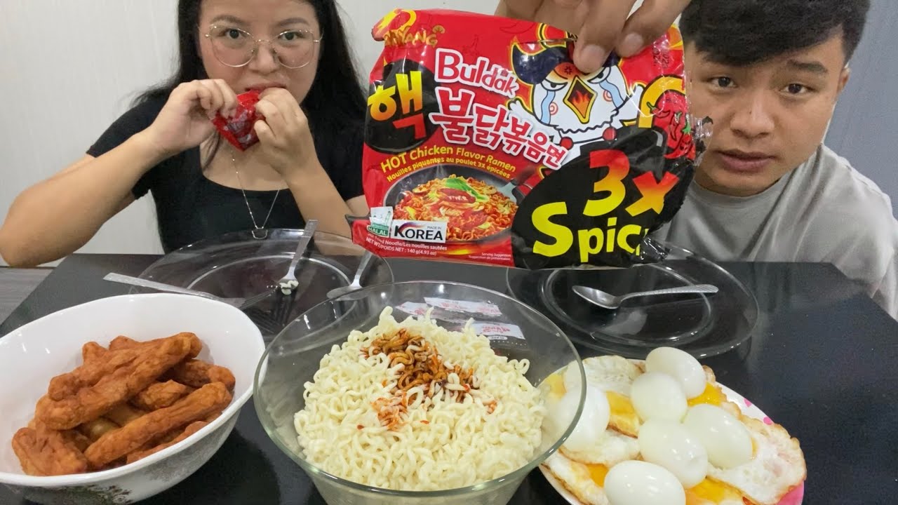 3x spicy noodles  challenge gone wrong 😭.                #spicy #noodles #gonewrong #mukbang #mizo