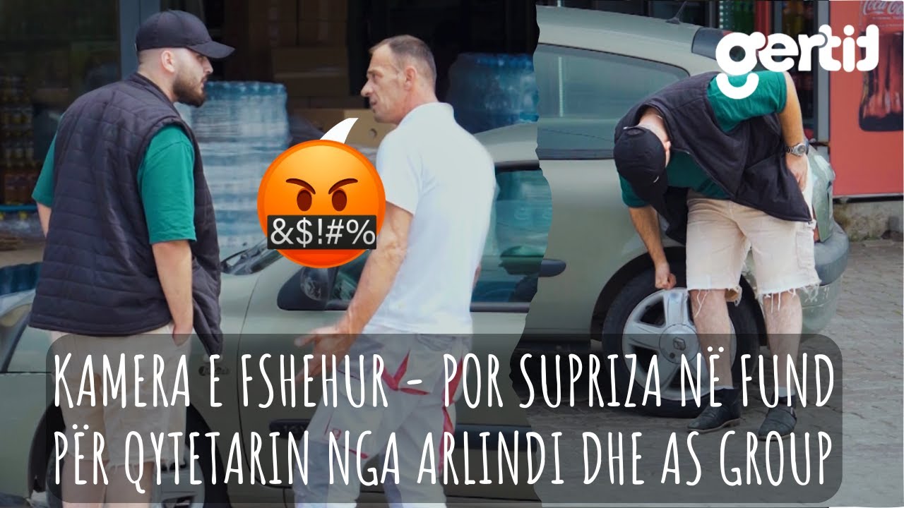 KAMERA E FSHEHUR - Arlindi ja Shpon gomat e veturës një Moleri