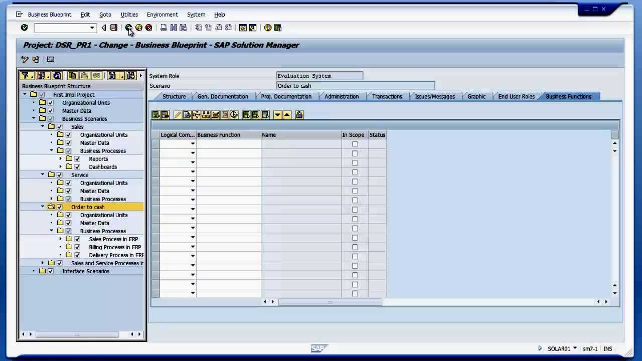 SAP Solution Manager System Landscape