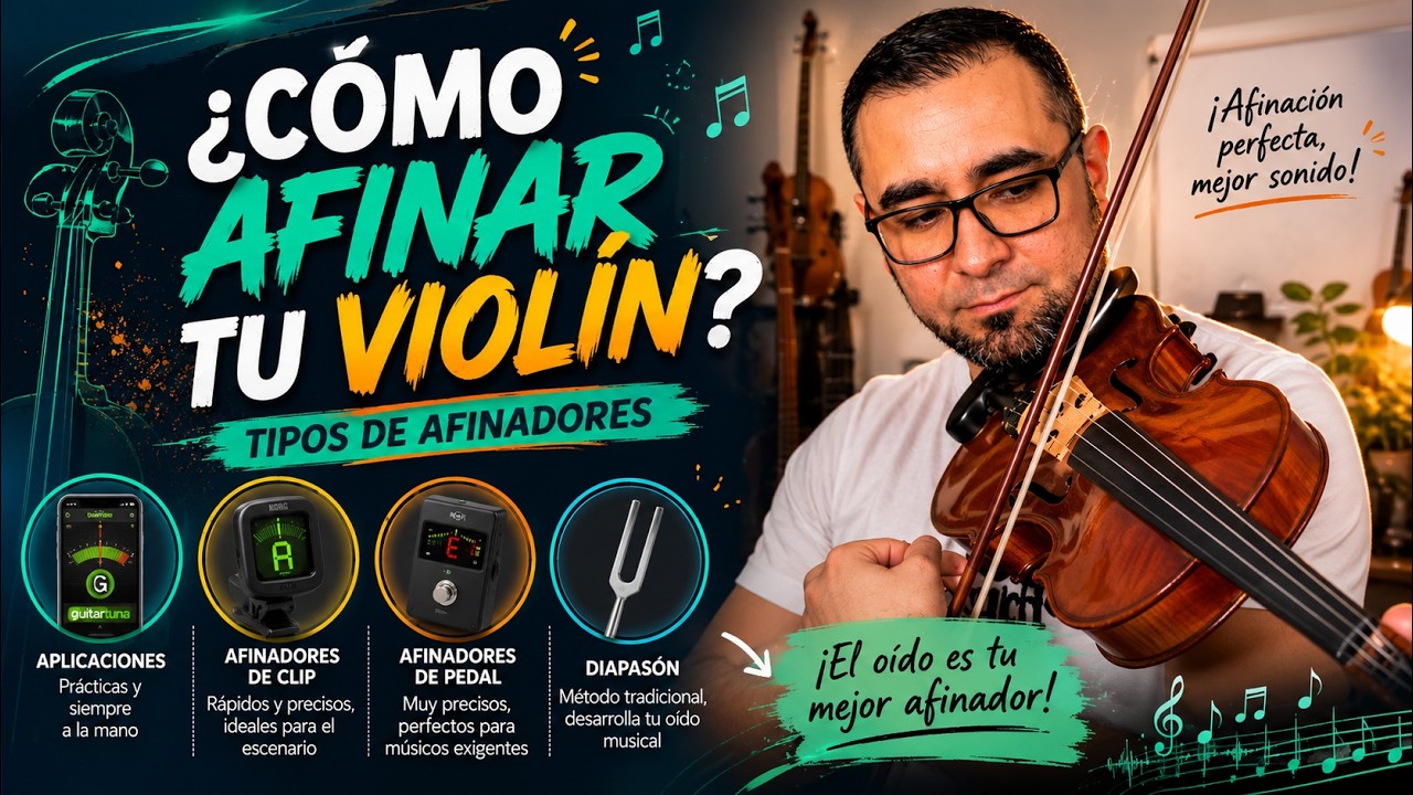 #02 Aprende a AFINAR tu VIOLIN I VIOLIN desde CERO 🎻