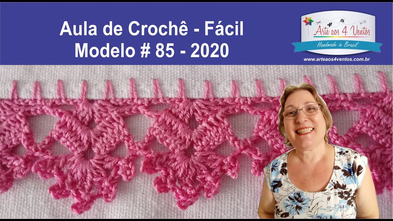 BICO EM CROCHE (2020)🌞 - MOD. #85 - NIVEL FÁCIL - AULA DE CROCHE PASSO A PASSO