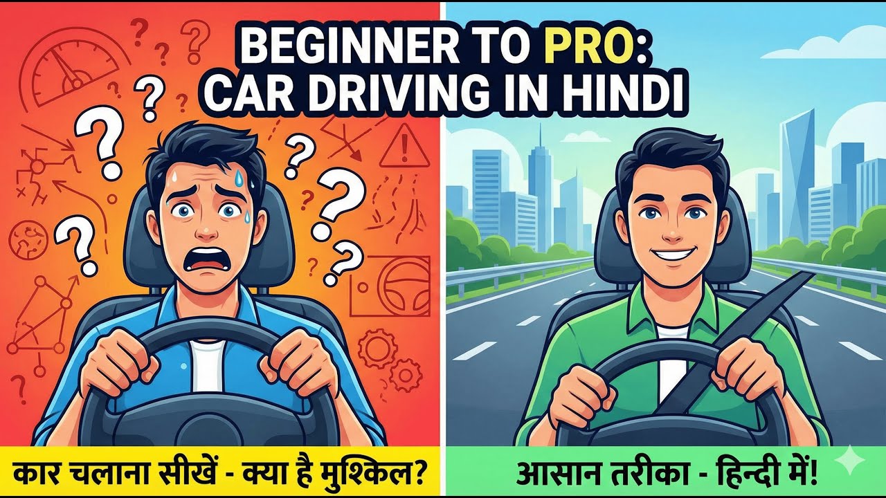 How to Drive a Car for Beginners in Hindi | Full Car Driving Lesson Guide
