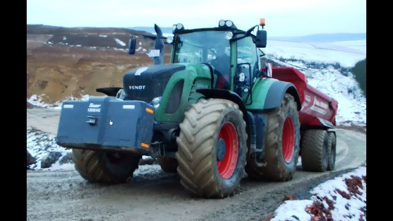 Fendt 930 + 820 mit Krampe HP 20 im Steinbruch [Lohnunternehmen Schmitt]