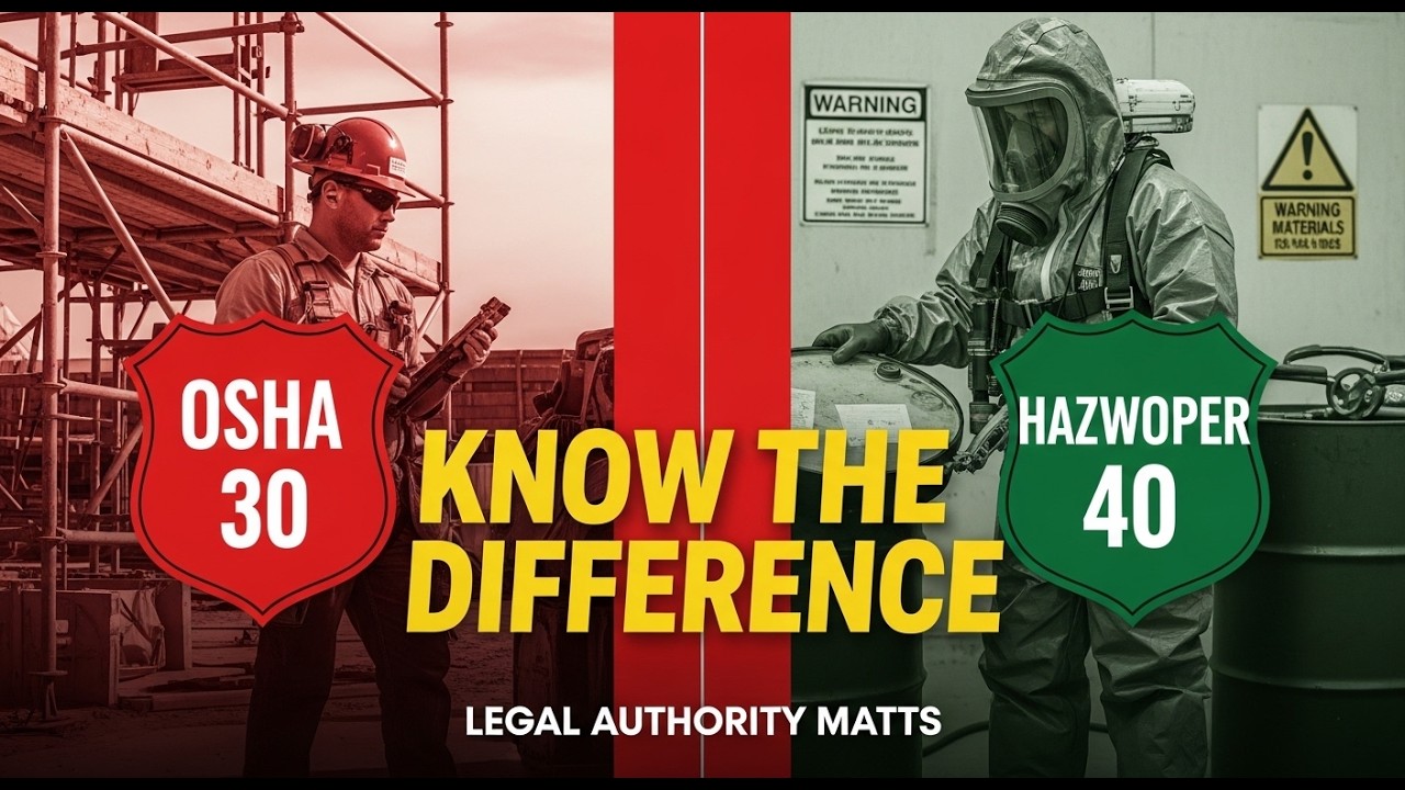 OSHA 30 vs HAZWOPER 40 | Know the Difference Before It&rsquo;s Too Late