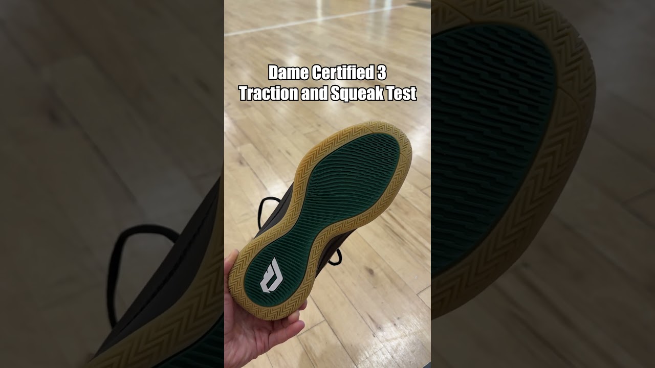 Adidas Dame Certified 3 Traction and Squeak Test #dame #adidasbasketball