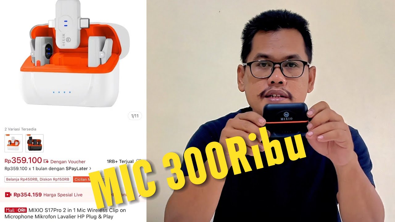 REVIEW TES HASIL SUARA MIC WIRELESS MIXIO S17 Pro