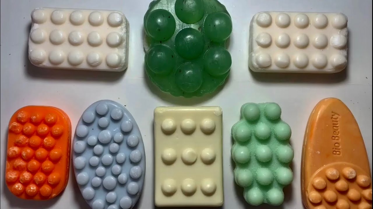 ASMR SOAP/Dry Soap carving/relaxing sounds *no talking* | Satisfying ASMR video! Soap cutting! 💙💛