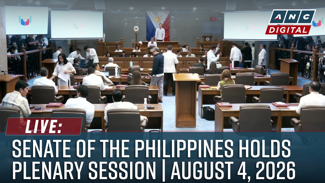 LIVE: Senate of the Philippines holds plenary session | ABS-CBN News (August 4, 2026)