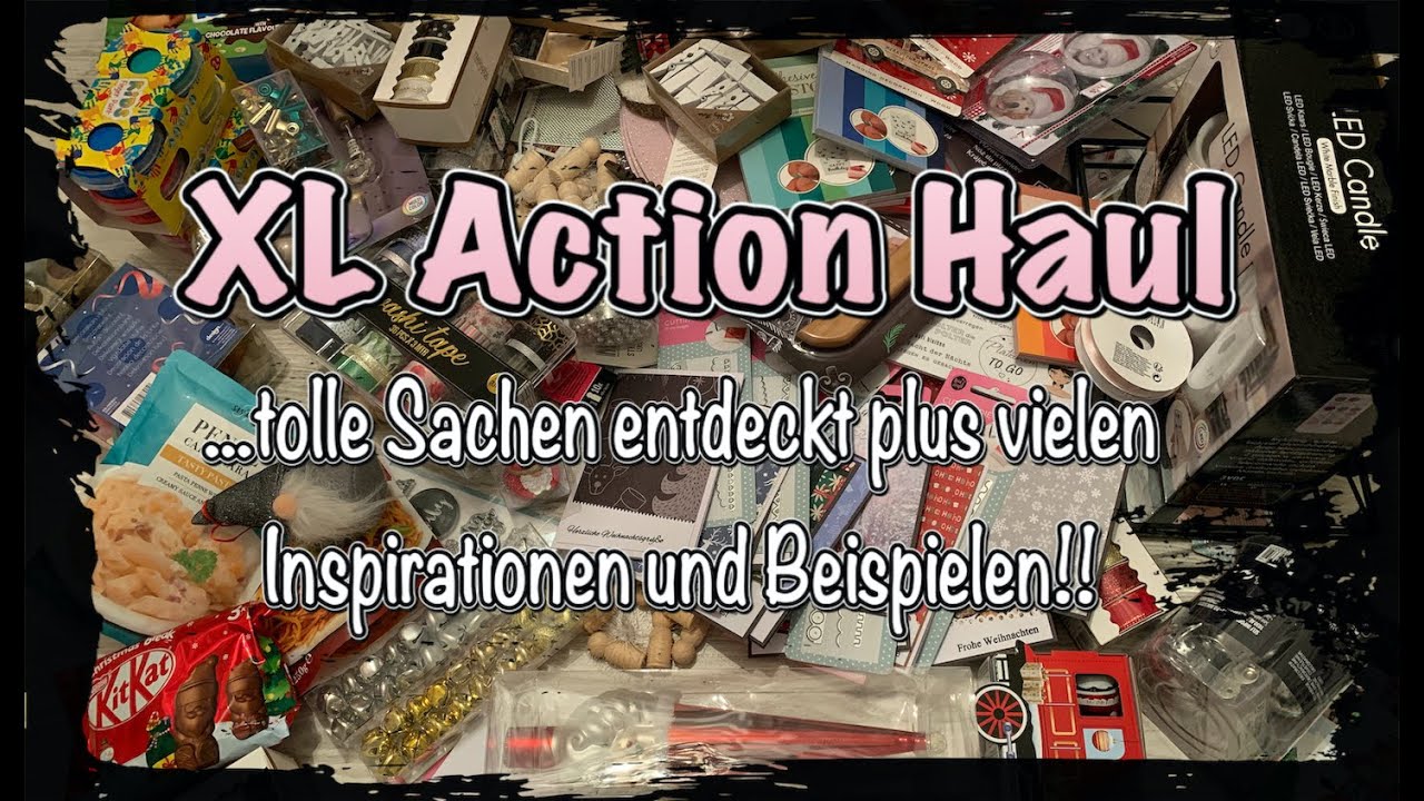 XL Action Haul (deutsch) basteln mit Papier, Inspirationen, Weihnachtsbastelei, Scrapbook, DIY