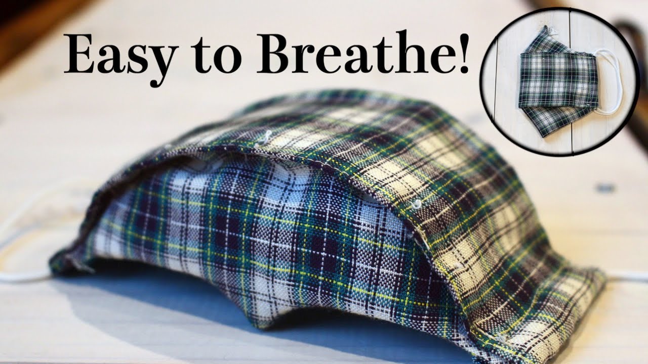 Breathable Face Mask with Filter Pocket Sewing Tutorial - DIY Fabric Masks
