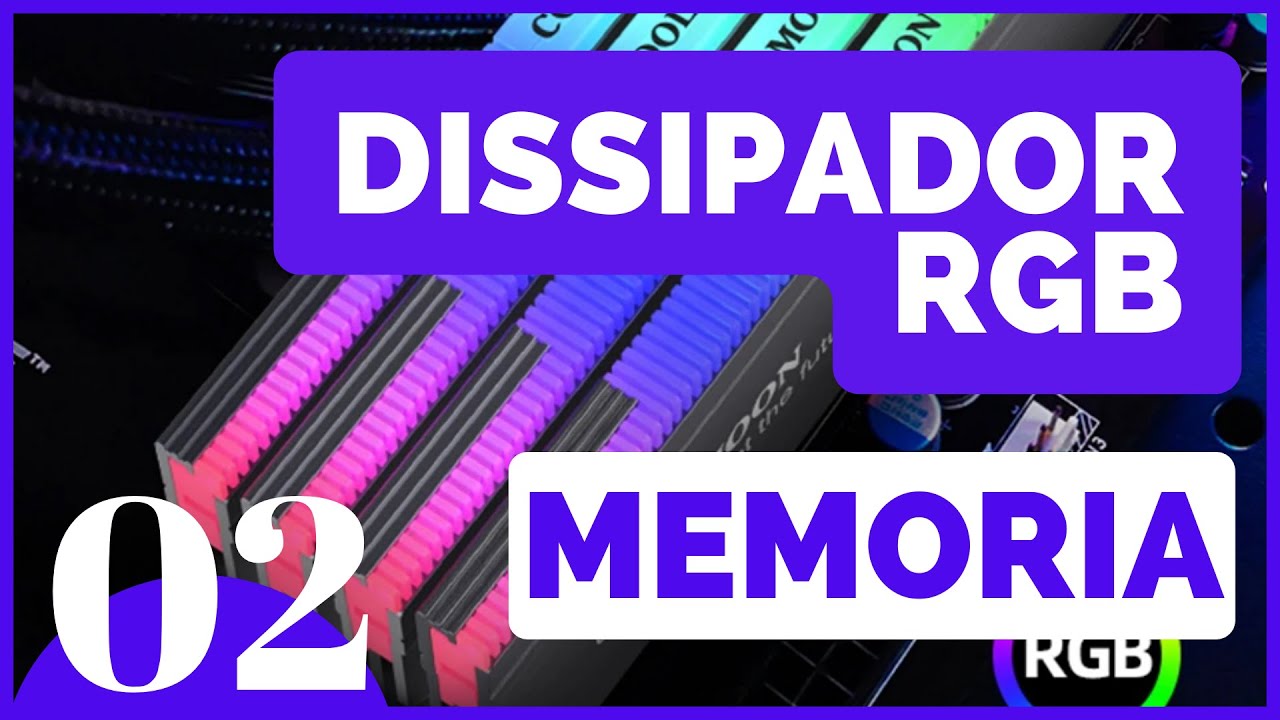 Dissipador ARGB de Memória RAM da marca Coolmoon