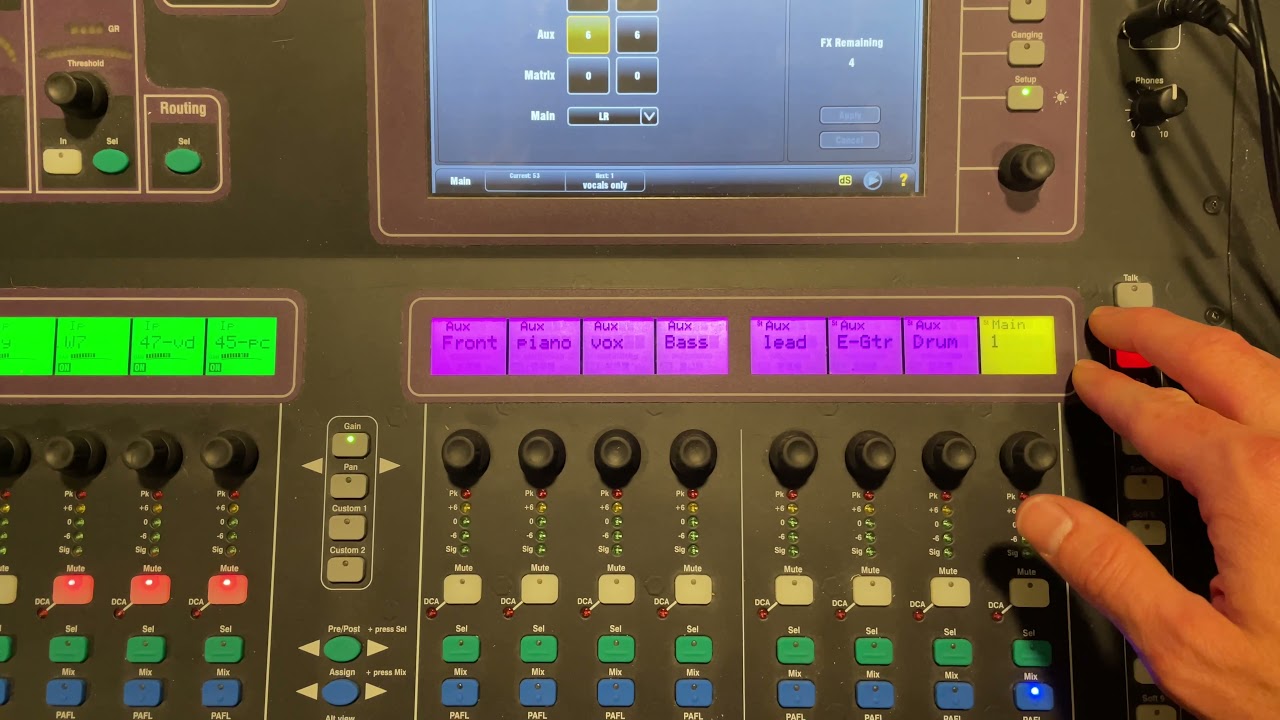How to Setup a Stereo Aux from Scratch on Allen and Heath GLD