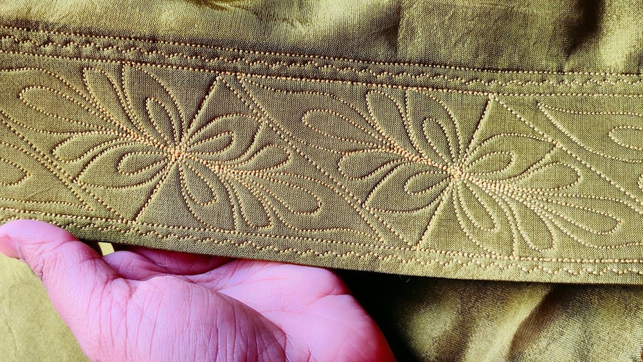 New 🆕 Stylish Salwar Mohri Design | Easy Sewing Trick | Beautiful Machine Embroidery