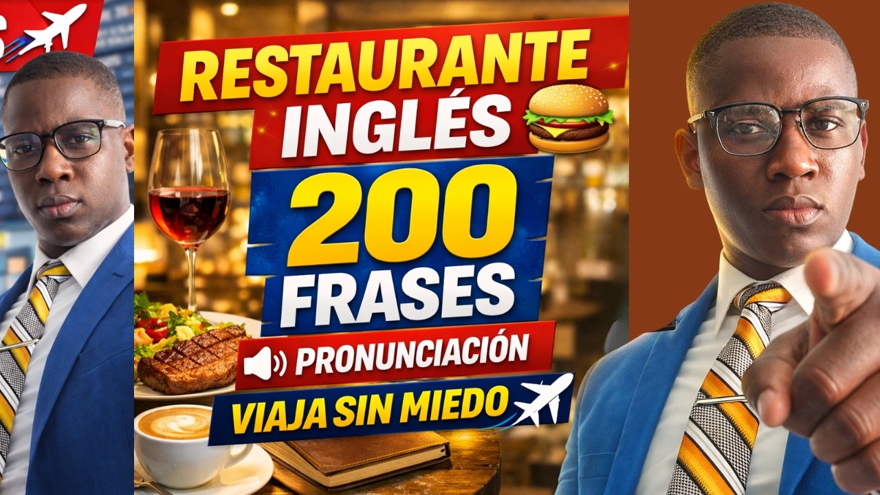 🔥 200 FRASES EN INGLÉS PARA RESTAURANTE 🍕 | ORDENAR COMIDA Y PAGAR (PRINCIPIANTES)