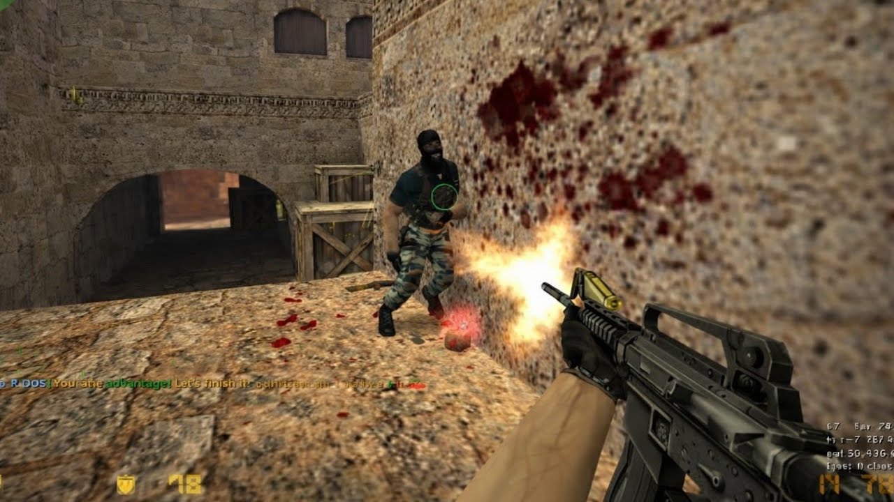 Counter-Strike 1.6 - Dust 2 - Full Gameplay