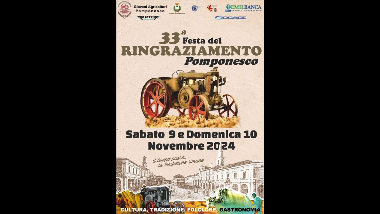 Festa del Ringraziamento - Pomponesco 9/10 Novembre 2024