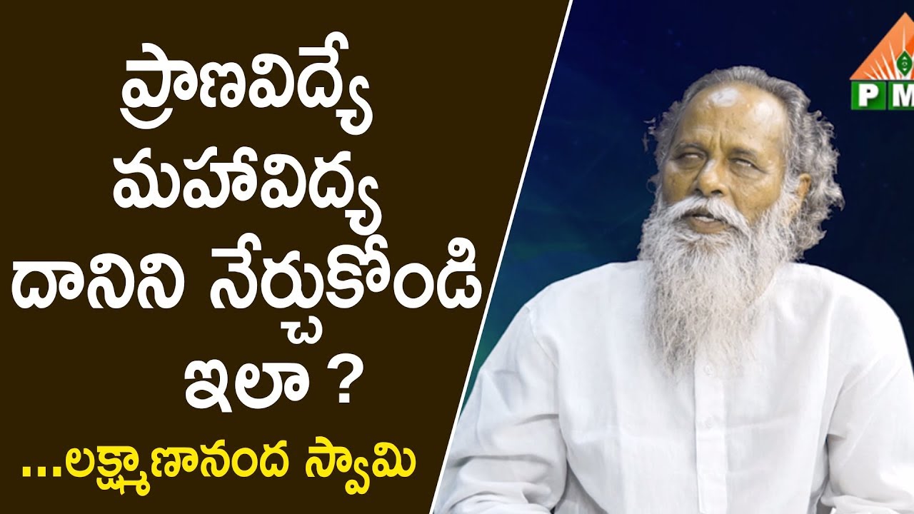 HOW TO LEARN PRANA VIDYA  By Siddha Yogi  Laxmanananda Guruji | ప్రాణ విద్యే మహావిద్య | PMC
