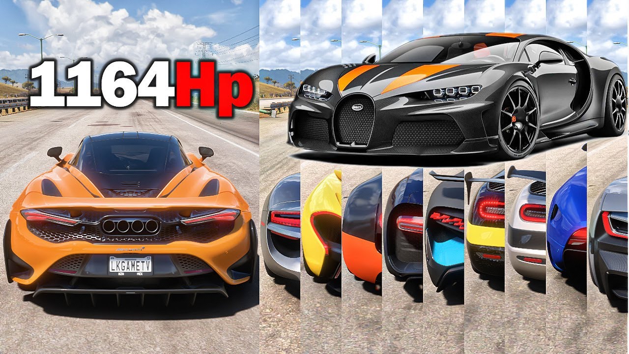 1164Hp Mclaren 765LT Vs The World's Hypercars | Forza Horizon! 5 1 Miles DRAG RACE BATTLE