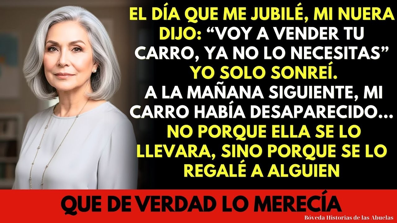 Mi Nuera Dijo: “Voy a Vender tu Carro, Ya No lo Necesitas”... Nunca Imaginó lo que Haría Después