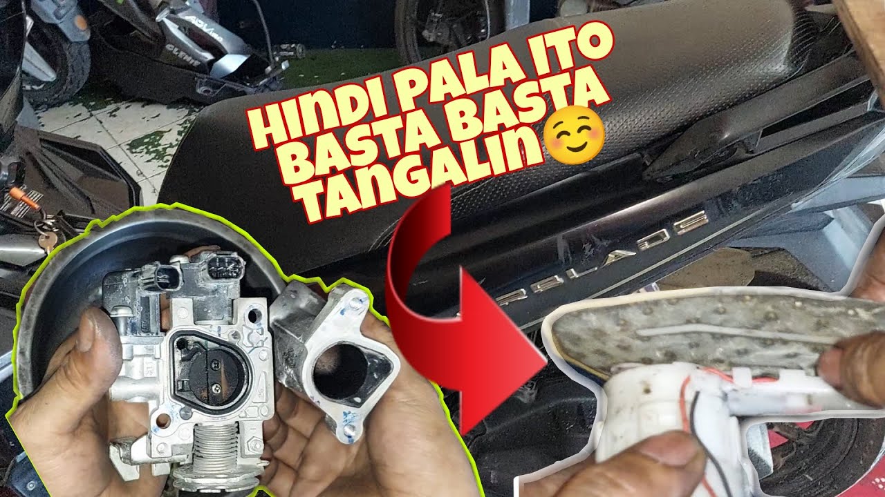 paano magpalit ng fuel felter at maglinis ng troutle body sa honda airblade