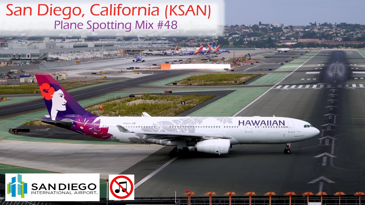Plane Spotting Mix #48 [No Music], San Diego International Airport, Lindbergh Field (KSAN)