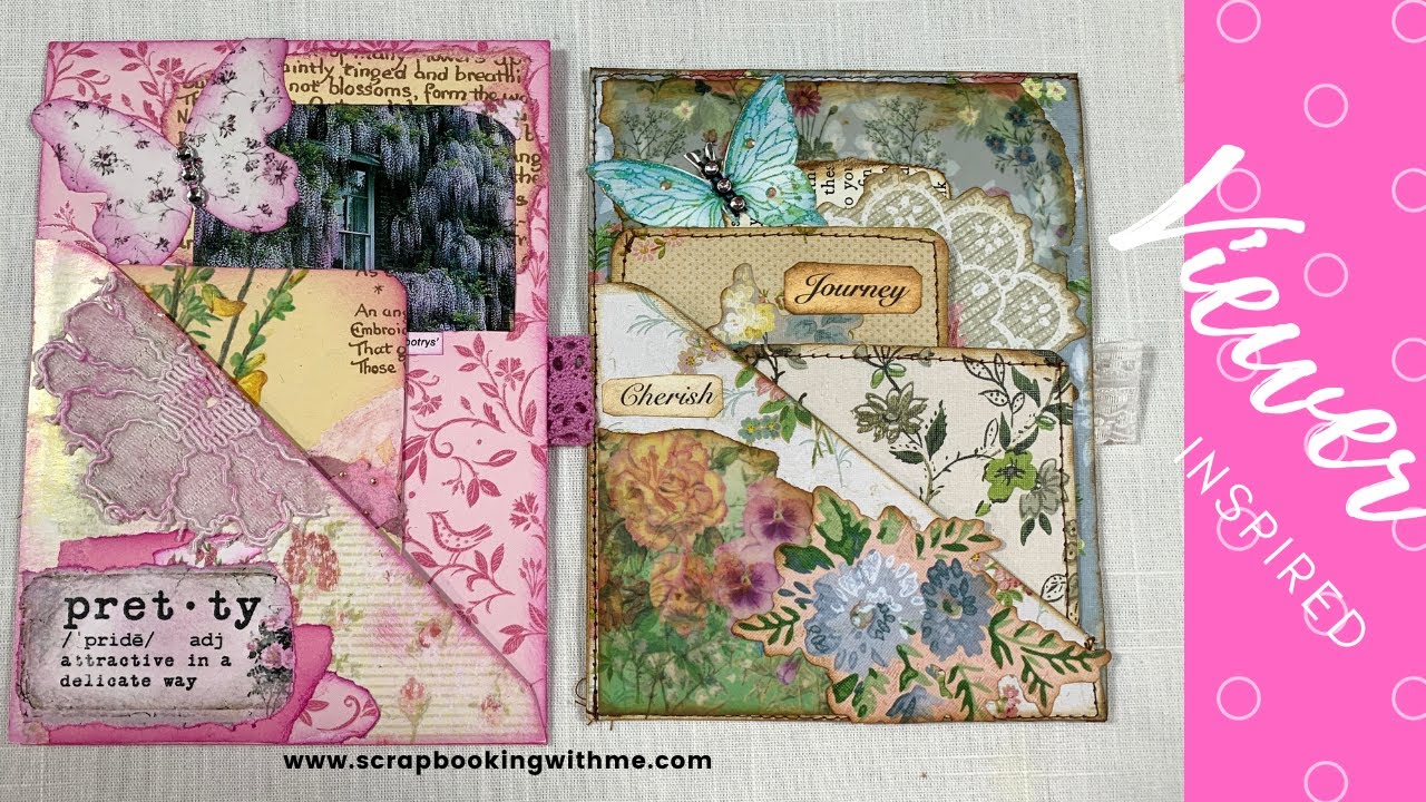 SUBSCRIBER INSPIRED TRIPLE POCKET USING NEW TIM HOLTZ WALLPAPER SCRAPS