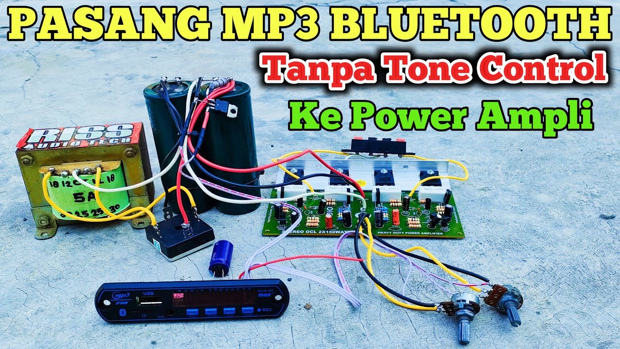 🔴Установить Bluetooth MP3 на усилитель мощности ‼️без регулировки тембра