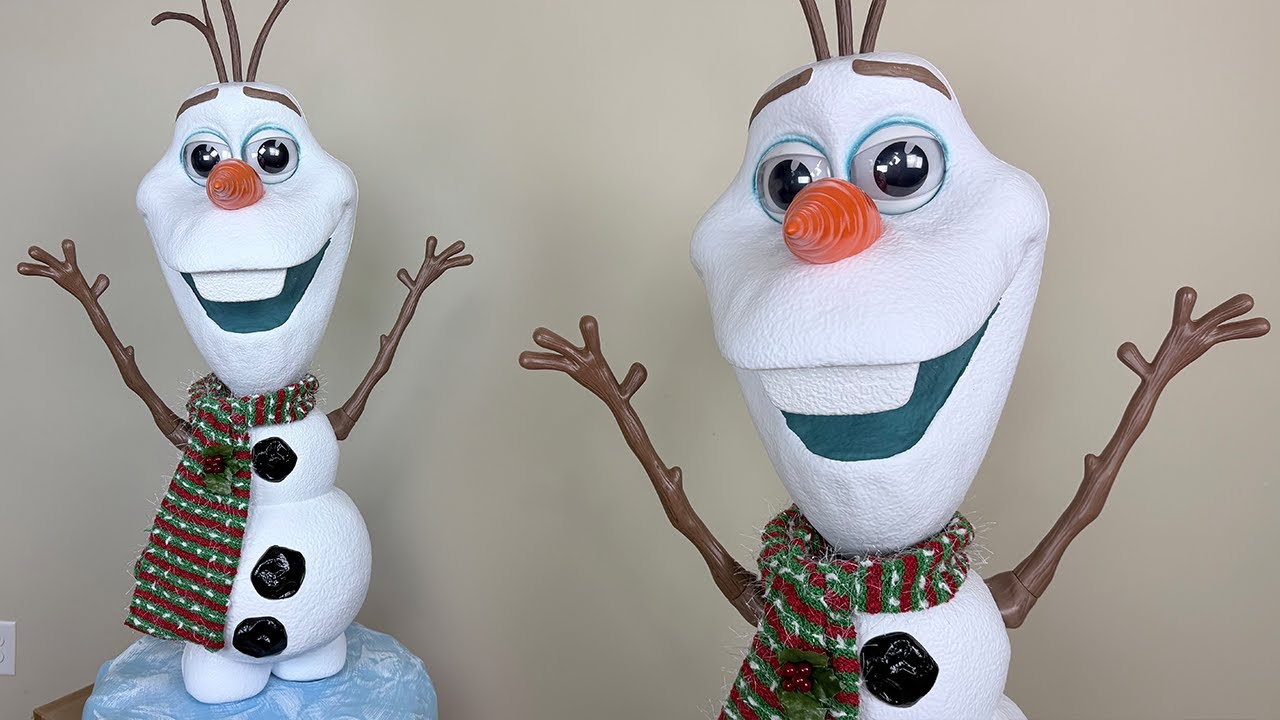 Olaf Animatronic 2025 Home Depot Распаковка и демонстрация