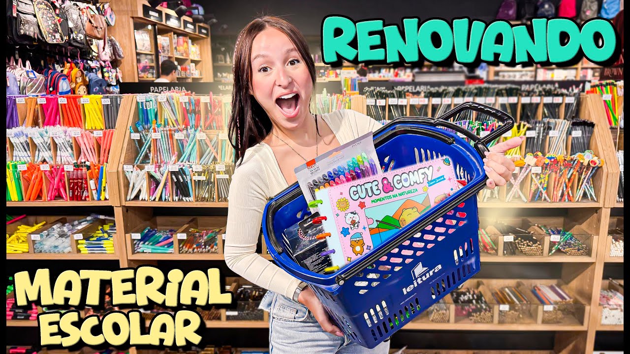 RENOVANDO MEU MATERIAL ESCOLAR NO MEIO DO ANO 2025!