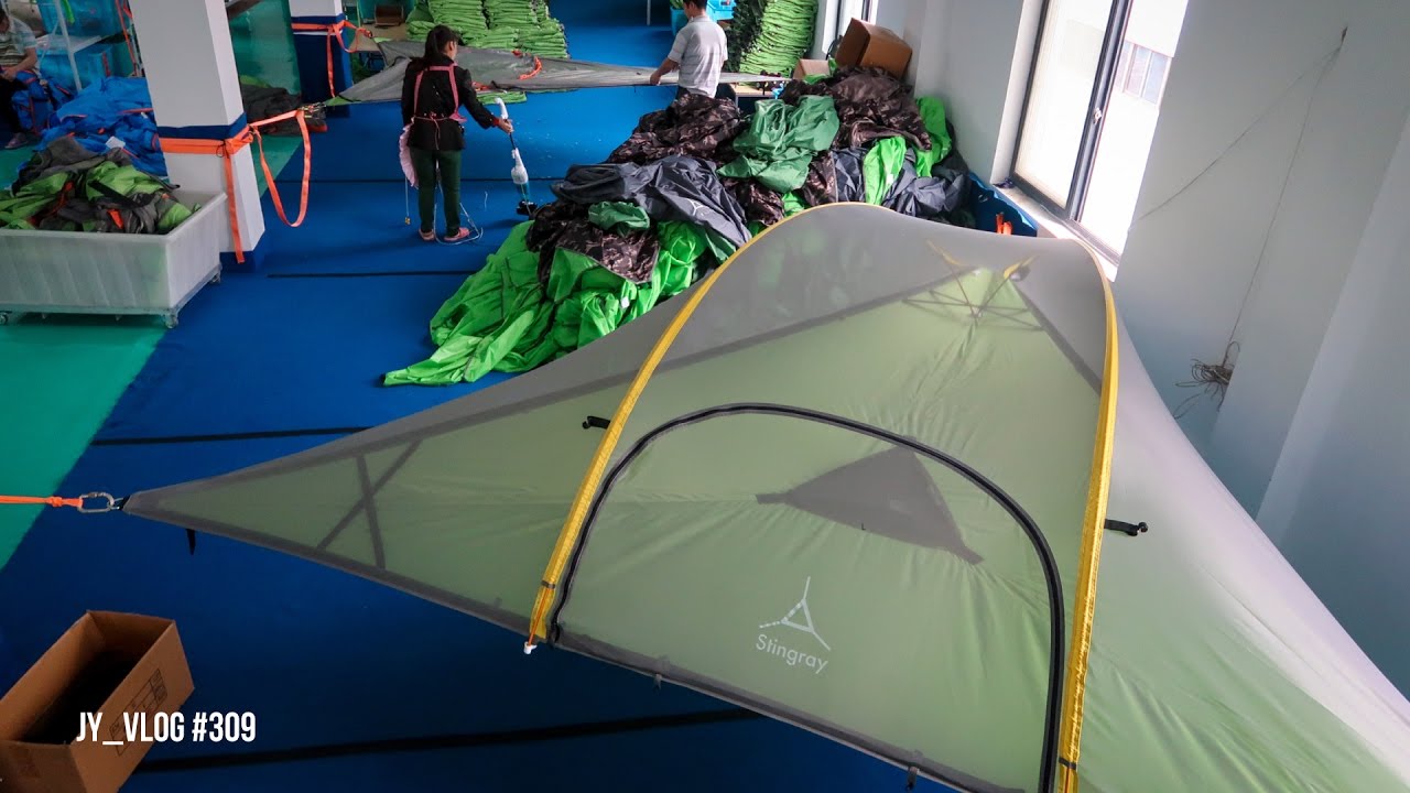TRIP to a UNIQUE TENT FACTORY in CHINA