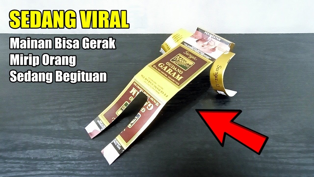 Cara Membuat Mainan Yang Sedang Viral dari Bungkus Rokok