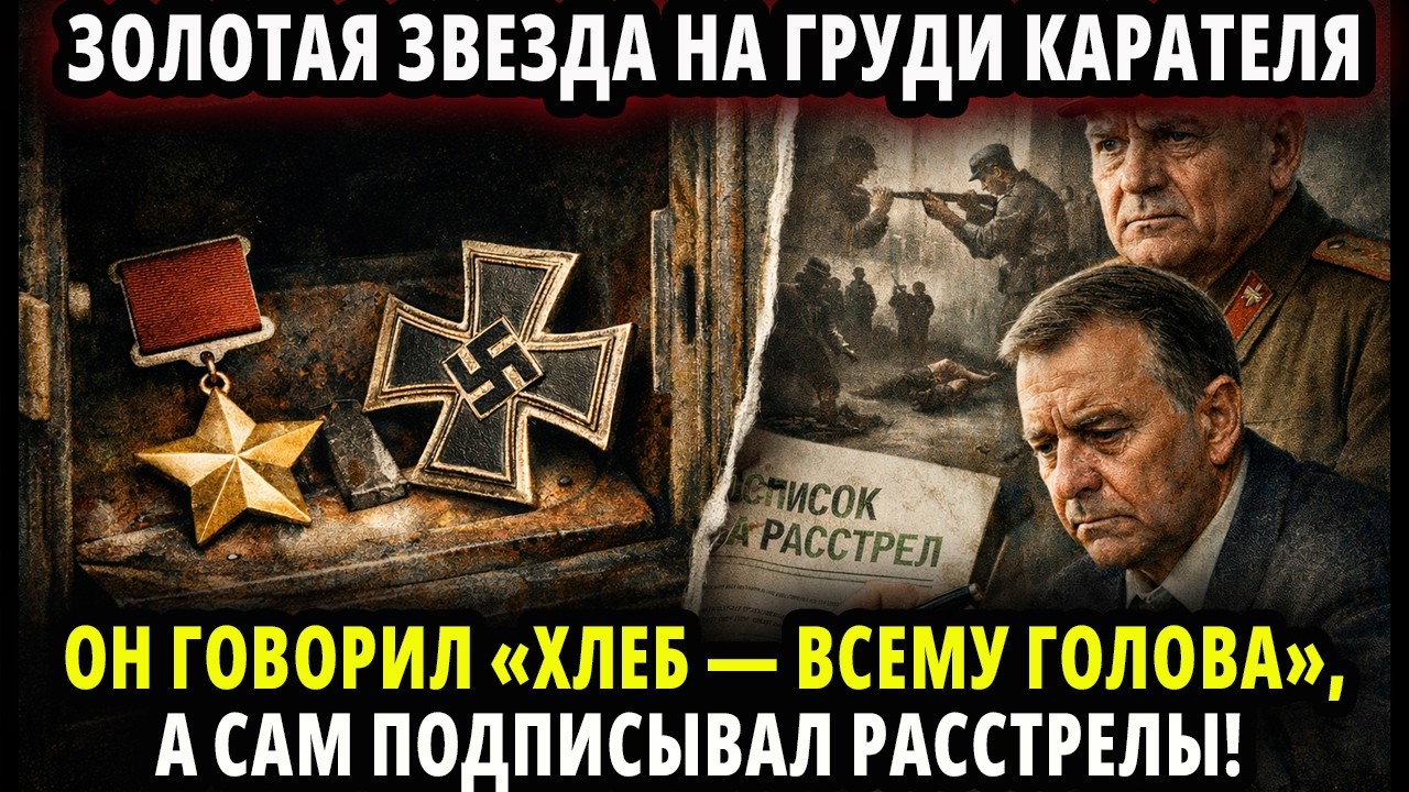 ЗВЕЗДА ГЕРОЯ И СВАСТИКА В СЕЙФЕ! ОН ГОВОРИЛ «ХЛЕБ — ВСЕМУ ГОЛОВА», А САМ ПОДПИСЫВАЛ РАССТРЕЛЫ!