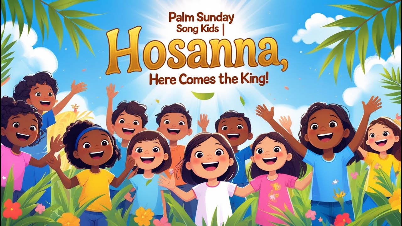 Palm Sunday Song for Kids | &ldquo;Hosanna, Here Comes the King!&rdquo; | Animated Christian Worship Music