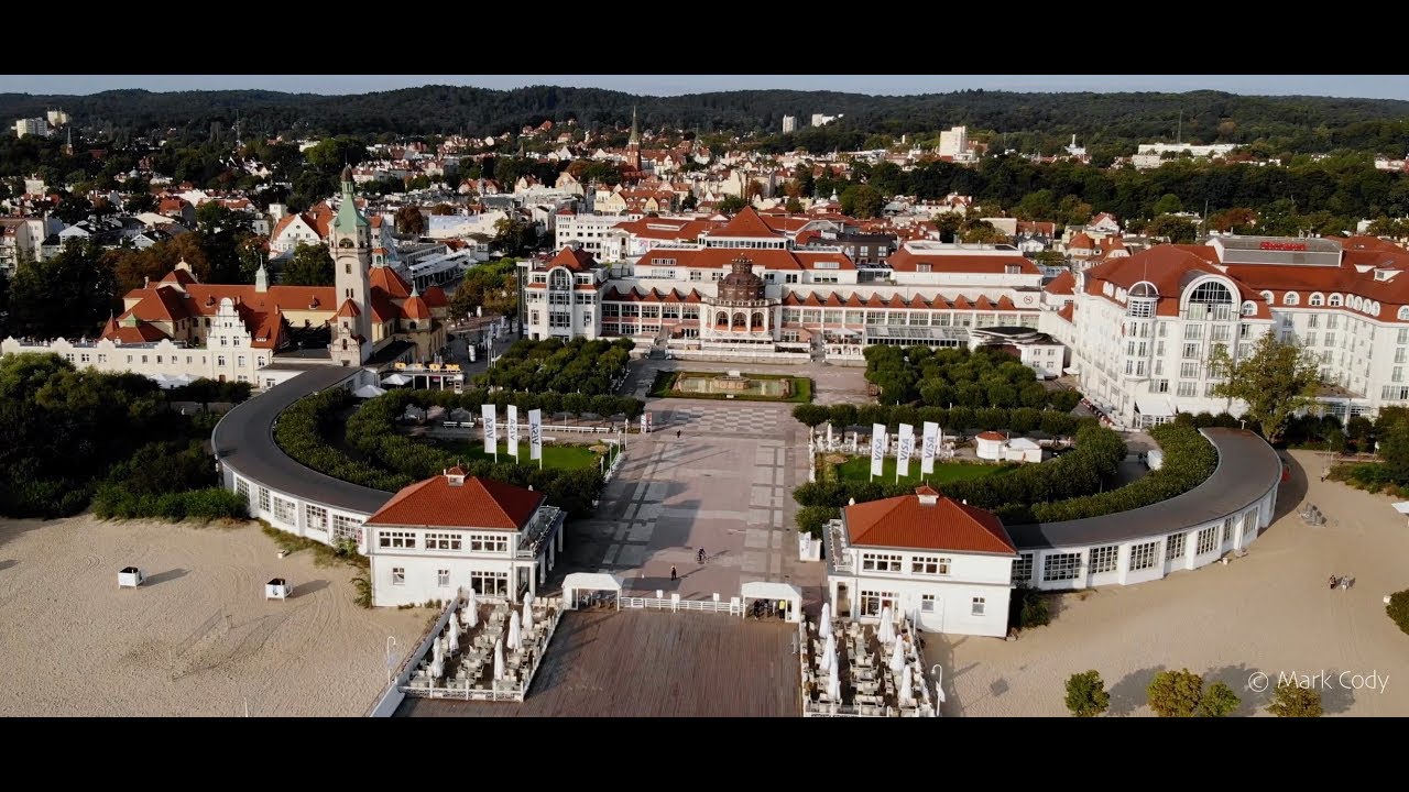 Sopot, Poland 2018 - 4K Mavic Air drone. Gorgeous early morning flight with spectacular​ views.